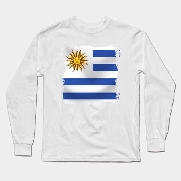 Uruguay artwork Long Sleeve T-Shirt by SASTRAVILA